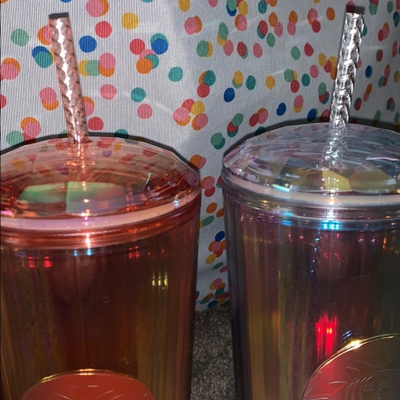 ✨holographic Starbucks dome top tumblers✨ - Picture 2 of 3
